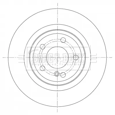 спирачен диск BORG & BECK         
