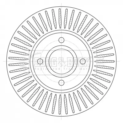 спирачен диск BORG & BECK         