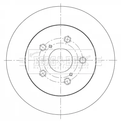 спирачен диск BORG & BECK         