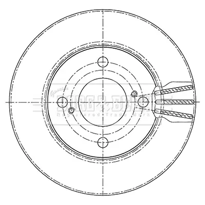 спирачен диск BORG & BECK         