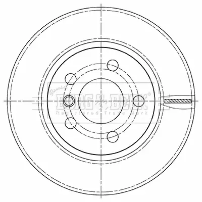 спирачен диск BORG & BECK         