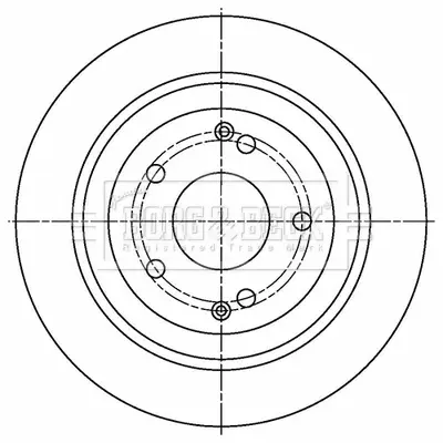 спирачен диск BORG & BECK         