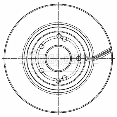 спирачен диск BORG & BECK         