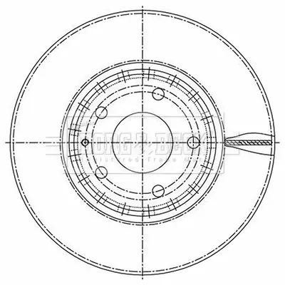спирачен диск BORG & BECK         