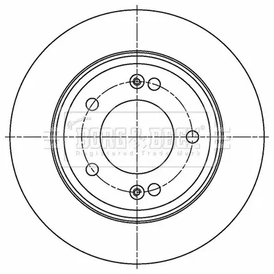 спирачен диск BORG & BECK         