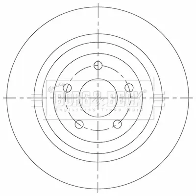спирачен диск BORG & BECK         