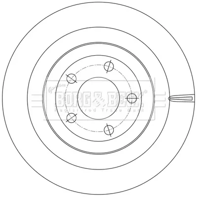 спирачен диск BORG & BECK         