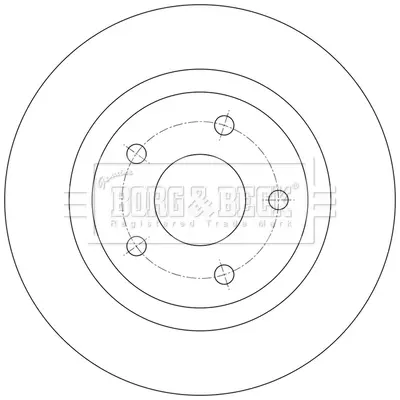 спирачен диск BORG & BECK         