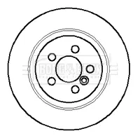 спирачен диск BORG & BECK         