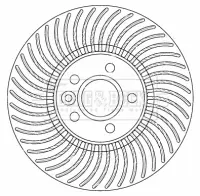 спирачен диск BORG & BECK         