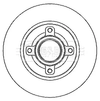 спирачен диск BORG & BECK         