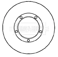 спирачен диск BORG & BECK         
