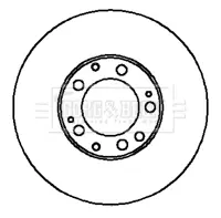 спирачен диск BORG & BECK         