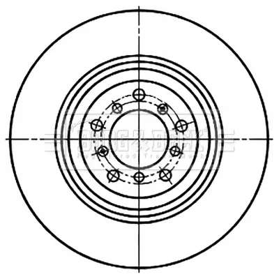 спирачен диск BORG & BECK         