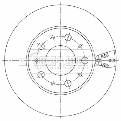 спирачен диск BORG & BECK         