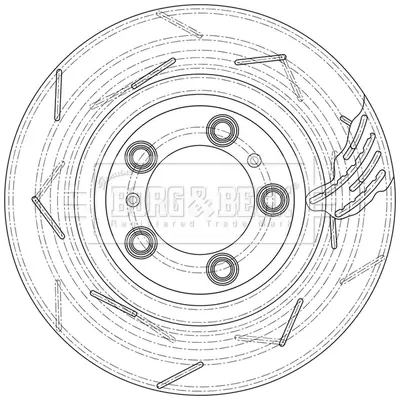 спирачен диск BORG & BECK         