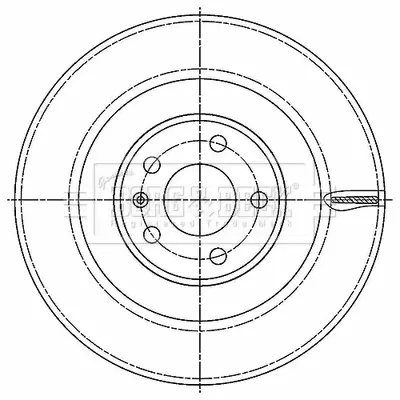 спирачен диск BORG & BECK         