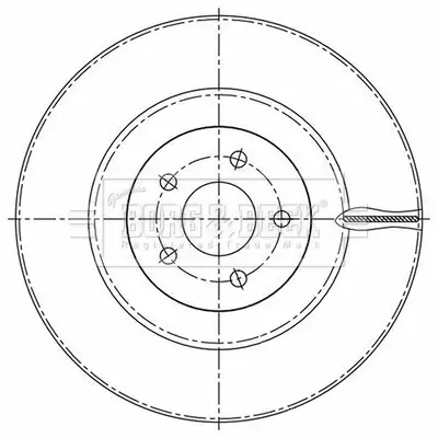 спирачен диск BORG & BECK         