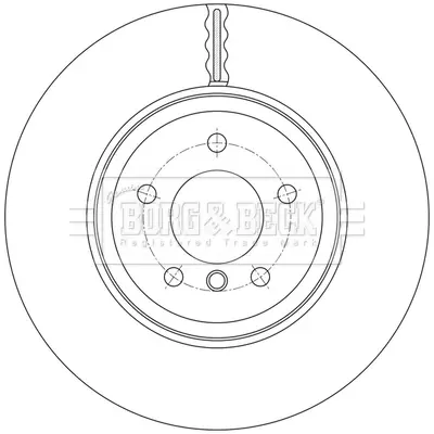 спирачен диск BORG & BECK         