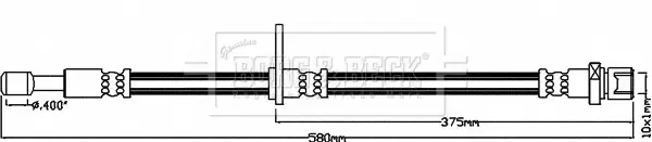 спирачен маркуч BORG & BECK         