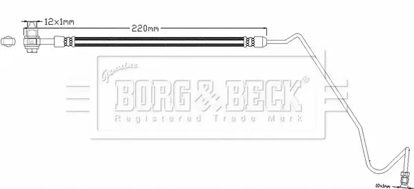 спирачен маркуч BORG & BECK         