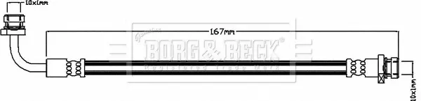 спирачен маркуч BORG & BECK         