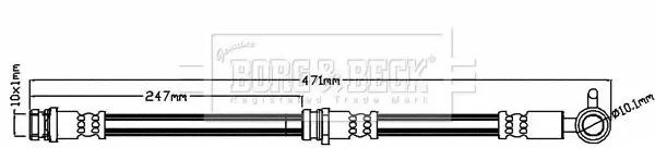 спирачен маркуч BORG & BECK         