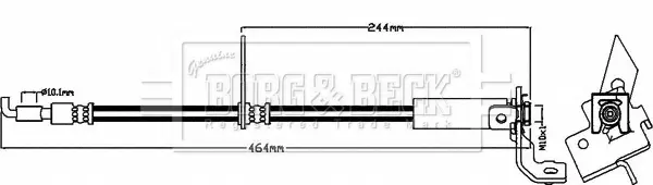 спирачен маркуч BORG & BECK         