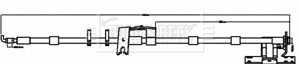 спирачен маркуч BORG & BECK         