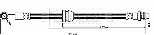 спирачен маркуч BORG & BECK         