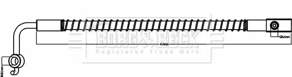 спирачен маркуч BORG & BECK         