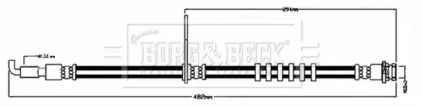спирачен маркуч BORG & BECK         