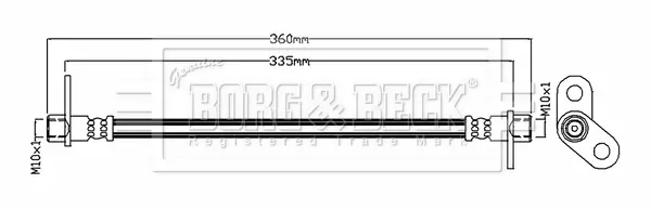 спирачен маркуч BORG & BECK         