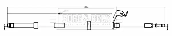 спирачен маркуч BORG & BECK         