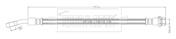 спирачен маркуч BORG & BECK         