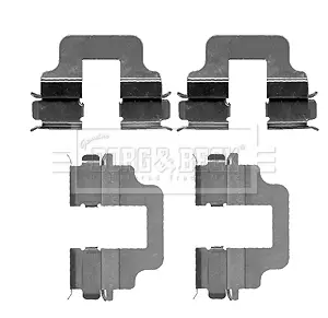 комплект принадлежности, дискови накладки BORG & BECK         