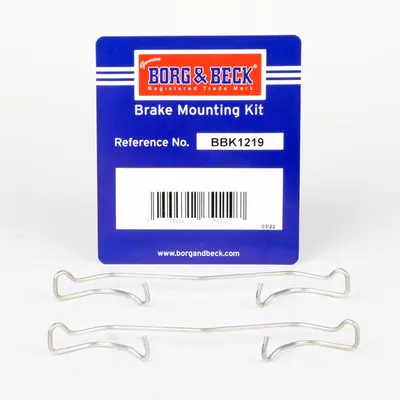 комплект принадлежности, дискови накладки BORG & BECK         