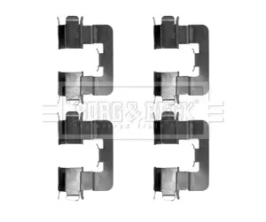 комплект принадлежности, дискови накладки BORG & BECK         