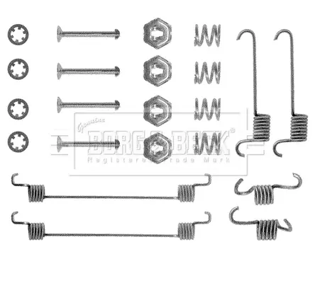 комплект принадлежности, спирани челюсти BORG & BECK         