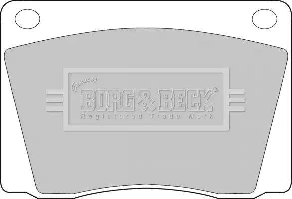 комплект спирачно феродо, дискови спирачки BORG & BECK         