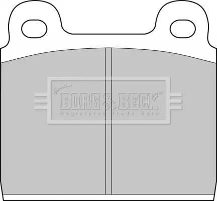 комплект спирачно феродо, дискови спирачки BORG & BECK         
