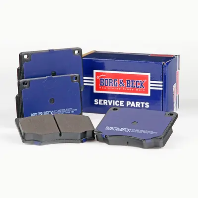 комплект спирачно феродо, дискови спирачки BORG & BECK         