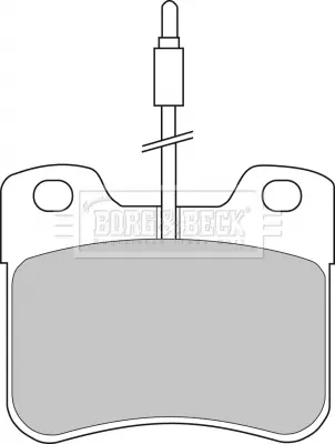 комплект спирачно феродо, дискови спирачки BORG & BECK         