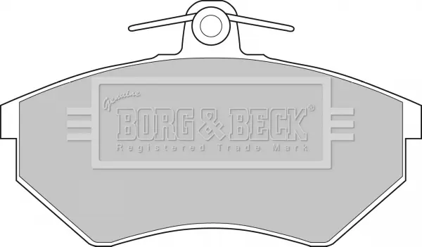 Комплект спирачно феродо, дискови спирачки BORG & BECK