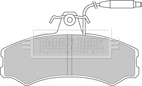 Комплект спирачно феродо, дискови спирачки BORG & BECK