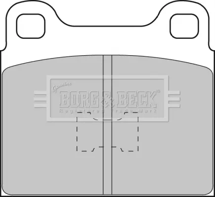 комплект спирачно феродо, дискови спирачки BORG & BECK         