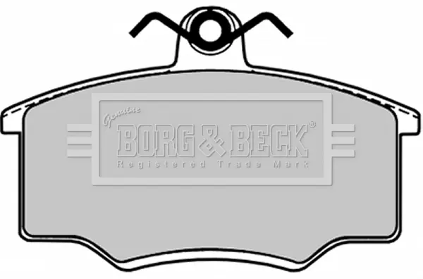 комплект спирачно феродо, дискови спирачки BORG & BECK         