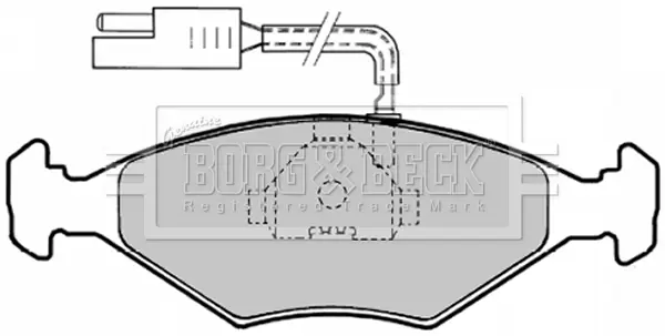 Комплект спирачно феродо, дискови спирачки BORG & BECK