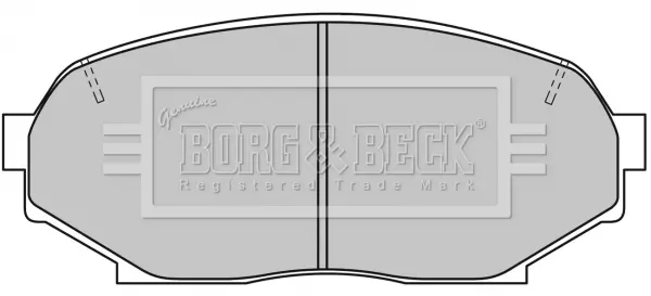Комплект спирачно феродо, дискови спирачки BORG & BECK