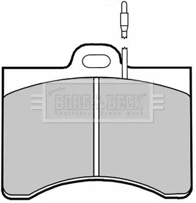 Комплект спирачно феродо, дискови спирачки BORG & BECK